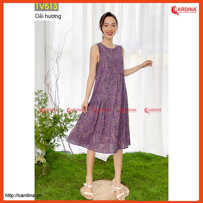 [Mã FAGREEN1505 giảm tới 30K đơn 99K] Váy Lanh Sát Nách CARDINA Nhún Tầng Điệu Đà 2021 | BigBuy360 - bigbuy360.vn