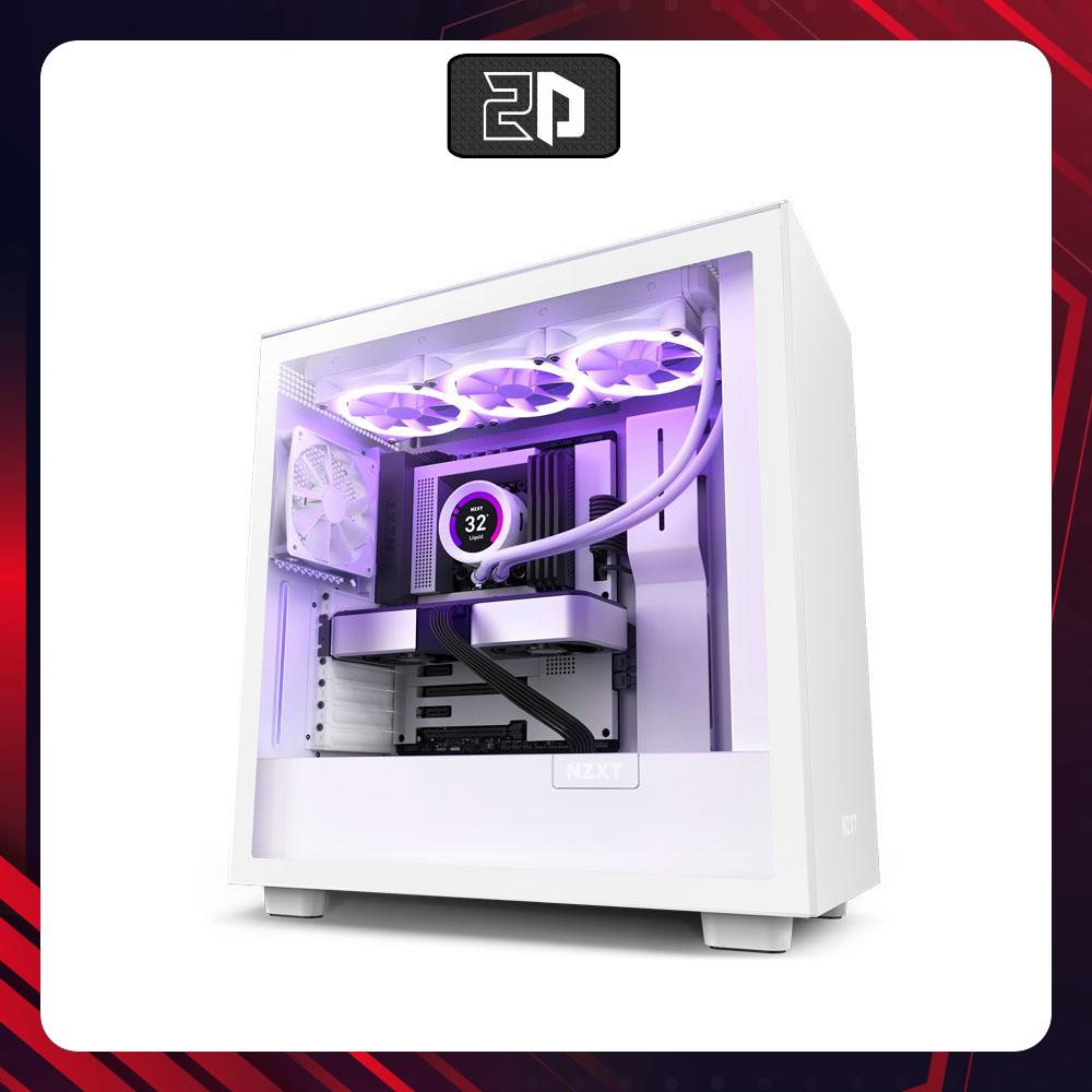 Vỏ case NZXT H7 Matte White - Mid Tower / Màu Trắng