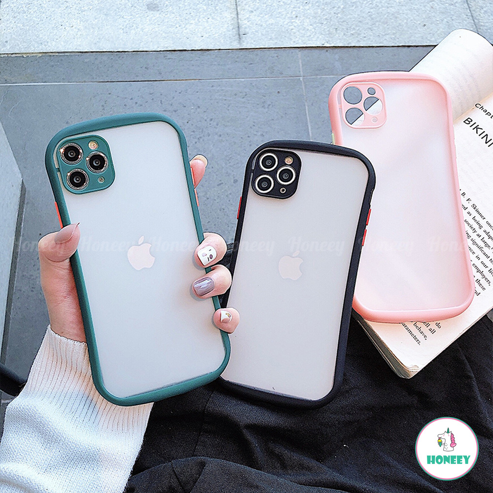 Candy Color Small Wrist Camera Lens Protector Matte Soft TPU Case for IPhone 11 Pro Max X Xs Max XR 8 7 Plus SE | BigBuy360 - bigbuy360.vn