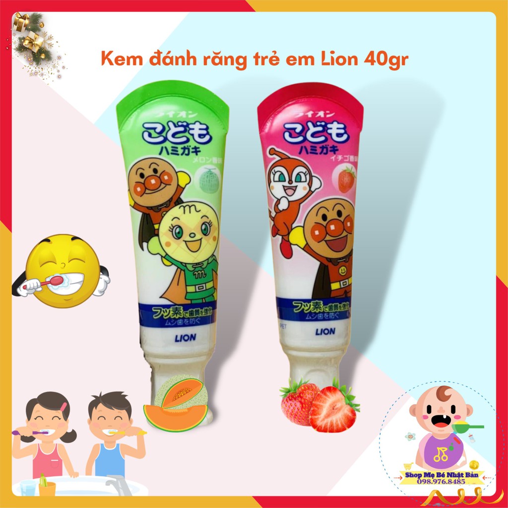  Kem Đánh Răng Nuốt Được Lion Nhật Bản Cho Bé