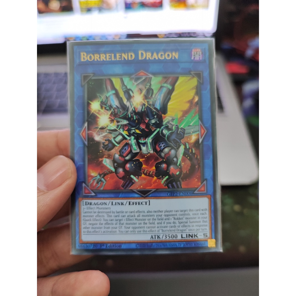 1 lá thẻ bài Borrelend Dragon - GFP2-EN006 - Ultra Rare 1st Edition