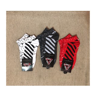 Vớ (tất) unnisex Off White nhiều mẫu (hình thật)