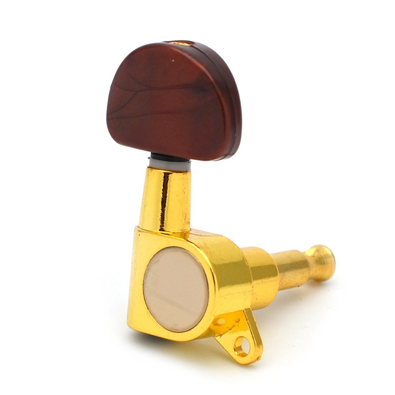 Chốt Vặn Điều Chỉnh Dây Đàn Guitar Điện Acoustic Hình Bán Nguyệt (3L + 3R)