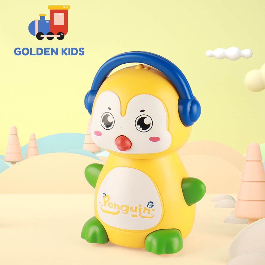 Chim cánh cụt đồ chơi chạy cót nhiều màu sắc siêu dễ thương cho bé