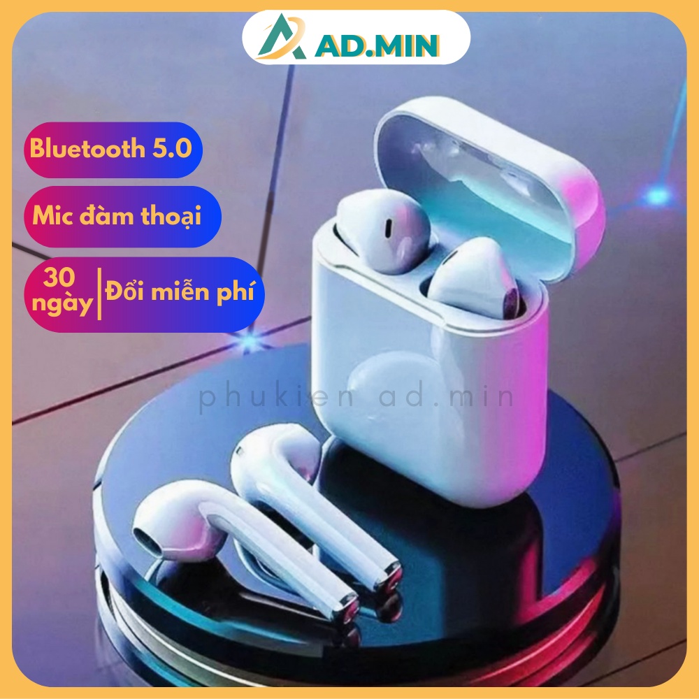 Tai nghe Bluetooth i12 TWS 5.0 tai nghe i12 không dây bản Quốc tế âm thanh chuẩn HIFI dùng cho IOS Android