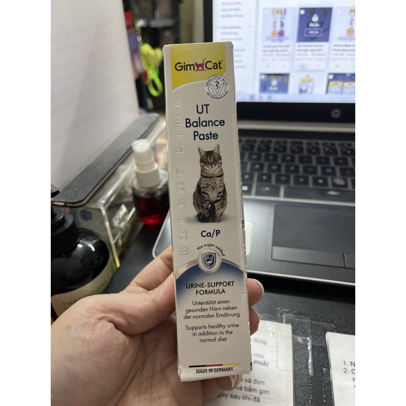 Gel Gimcat UT Balance - Gel ngăn ngừa/hỗ trợ mèo vấn đề về tiết niệu cho mèo trên 1 tuổi