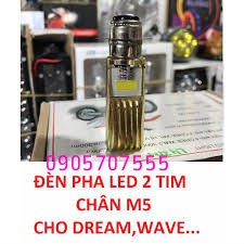ĐÈN LED CHÂN M5 CHO XE ĐỜI CŨ wave, dream