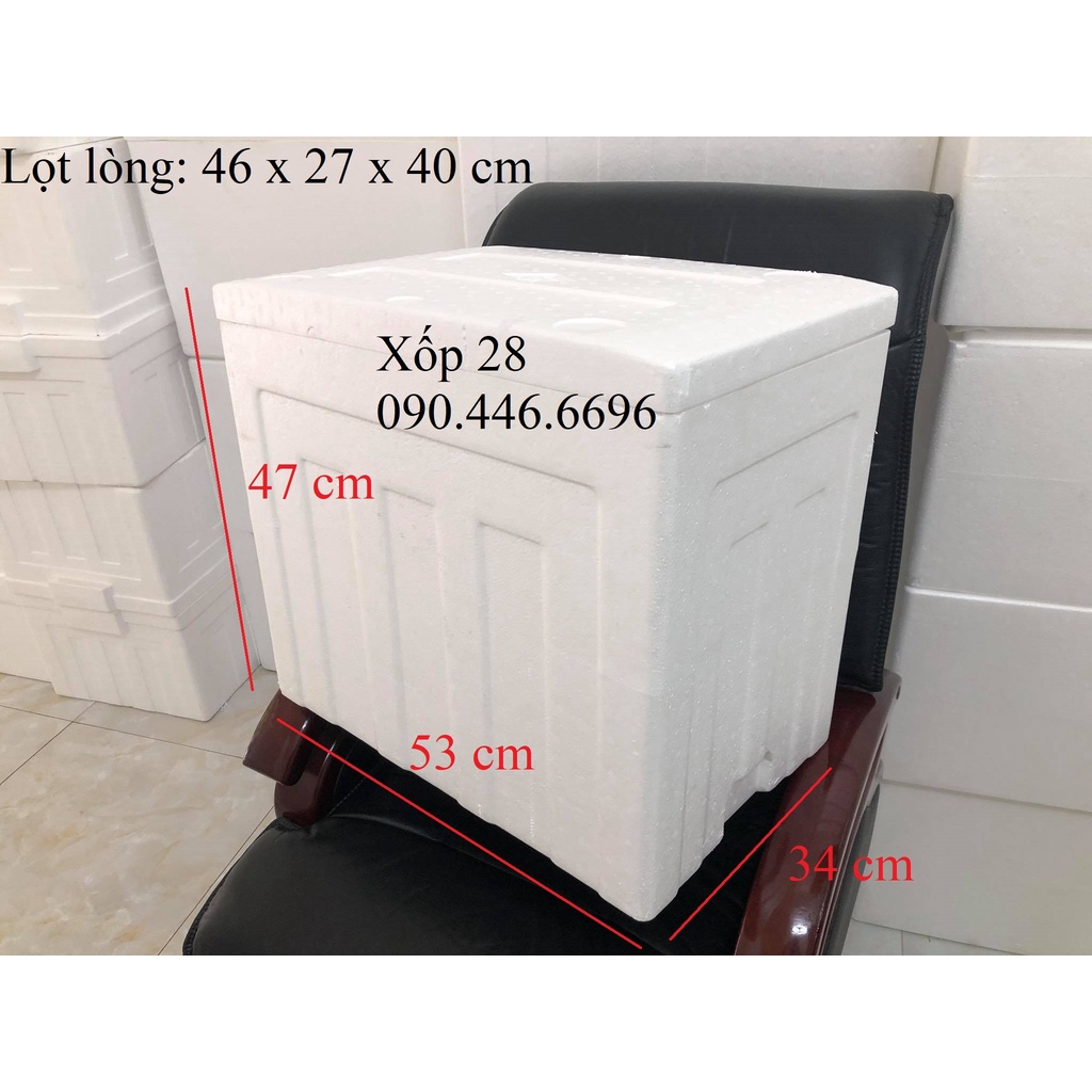 Thùng xốp Đại 50 lít  đựng đá hải sản hoa quả đựng đồ trồng cây nuôi cá