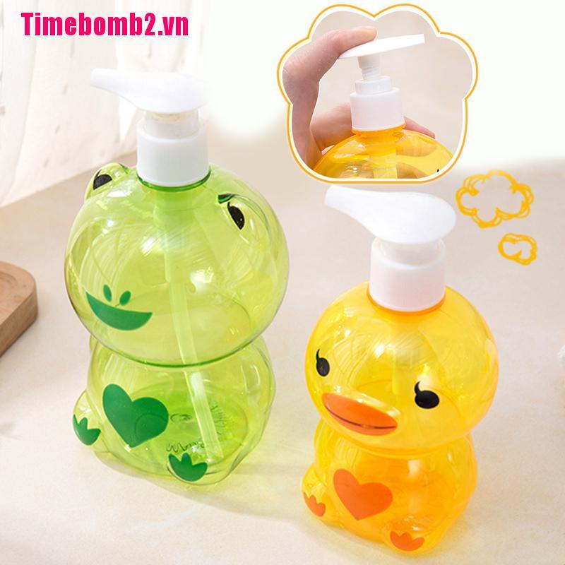 Bình Rỗng Đựng Xà Phòng Hình Ếch / Ếch Dễ Thương 250ml