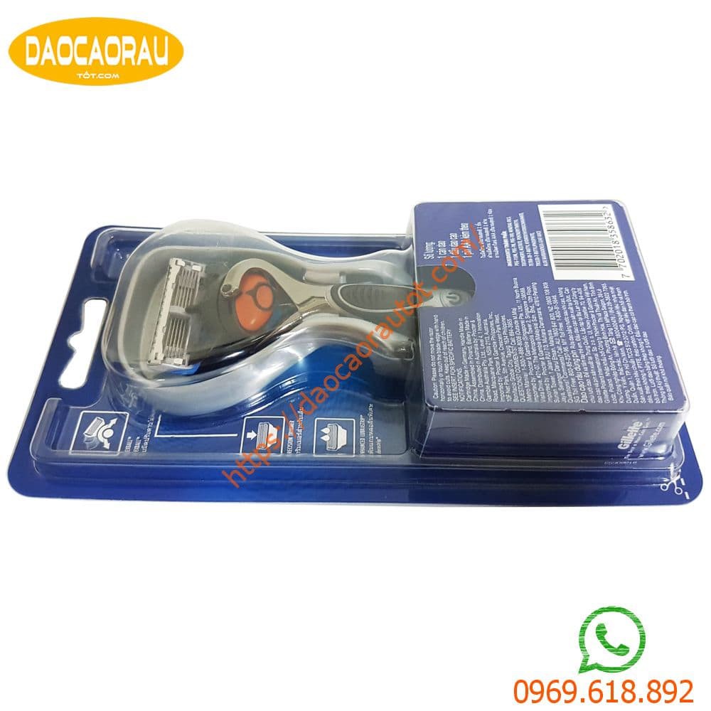 Dao cạo râu 5 lưỡi Gillette Proglide5 power (1 tay cầm sử dụng pin và 1 đầu cạo 5+1)
