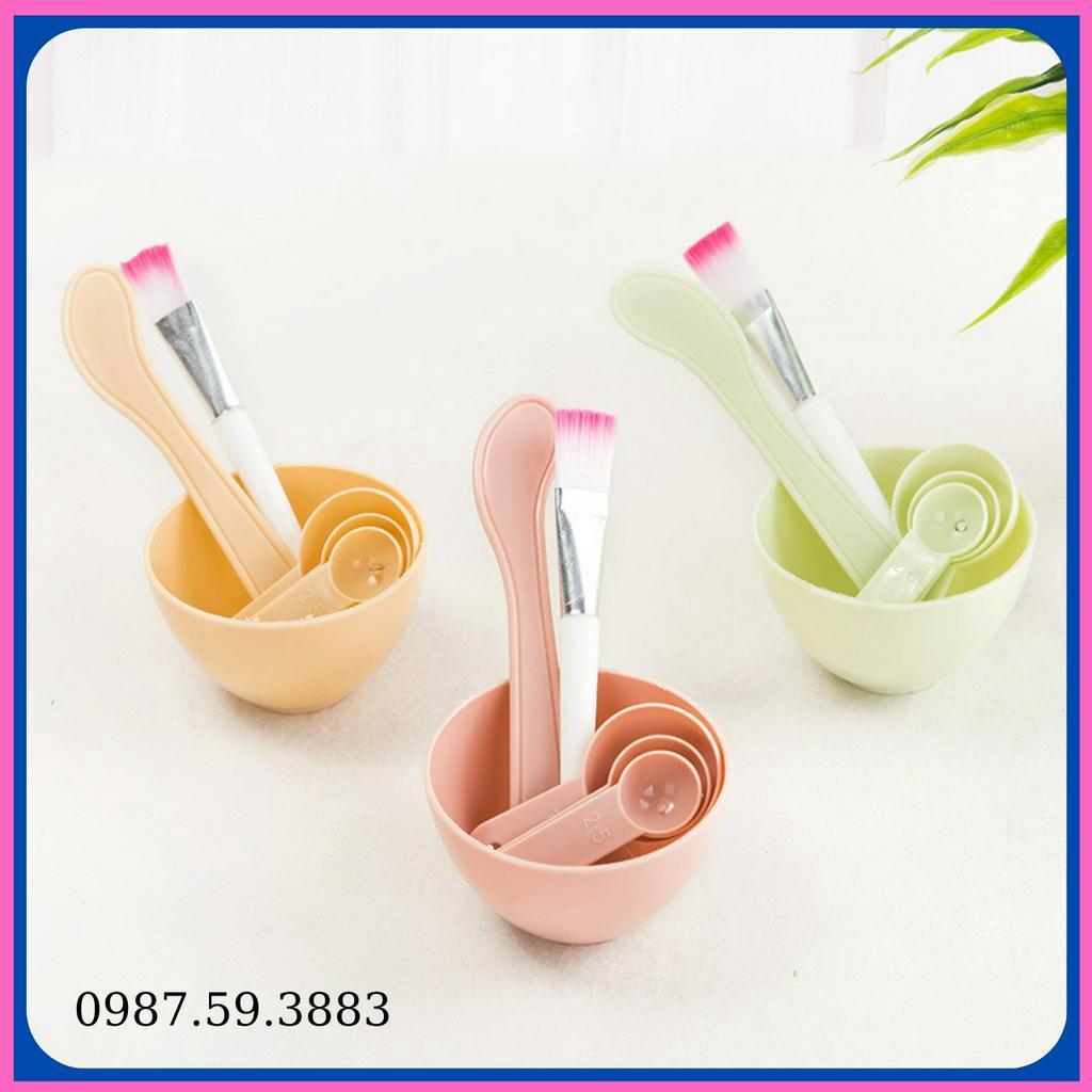 Bộ dụng cụ đắp mặt nạ, bộ bát trộn mặt nạ tại nhà an toàn, tiện lợi