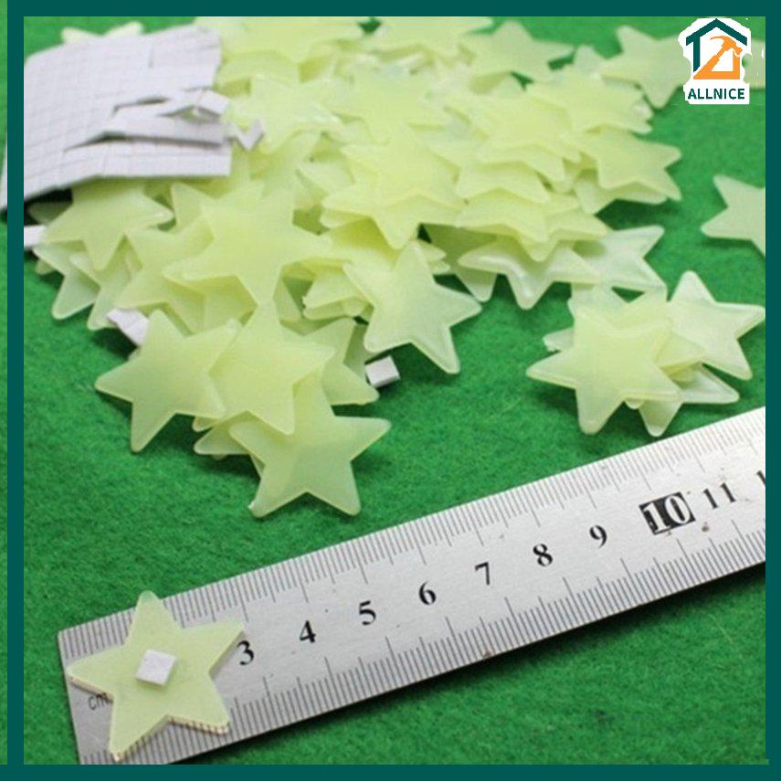 100PCS Star Wall Sticker Fluorescent Kids Bedroom Ceiling Star Wall Stickers