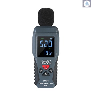 Máy đo thử nghiệm mức âm thanh smart sensor kỹ thuật số mini hiển thị lcd 30-130dba st9604