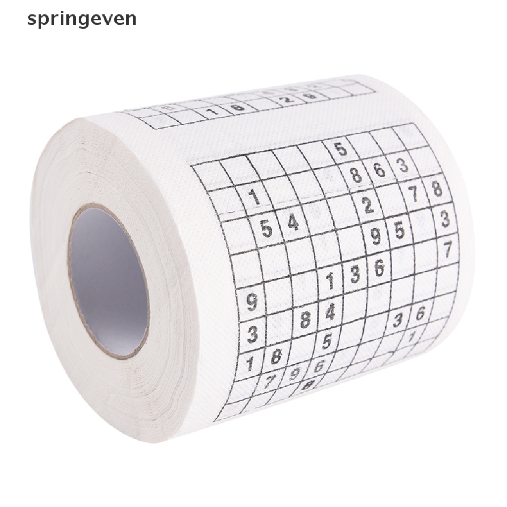 1 Cuộn 2 Giấy Vệ Sinh In Số Sudoku Vui Nhộn