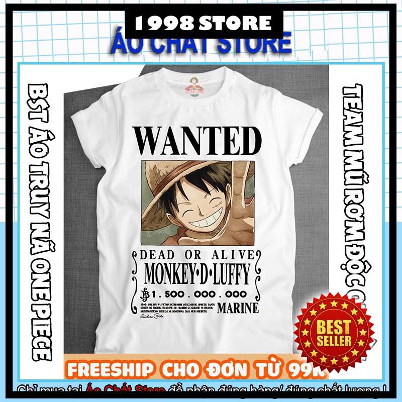 (VIDEO) BST ÁO THUN ONE PIECE TRUY NÃ BĂNG MŨ RƠM SIÊU ĐỘC | ÁO LUFFY ONE PIECE WANTED TSHIRT OP18