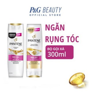 Combo dầu gội pantene ngăn rụng tóc 300ml + kem xả pantene ngăn rụng tóc 300ml