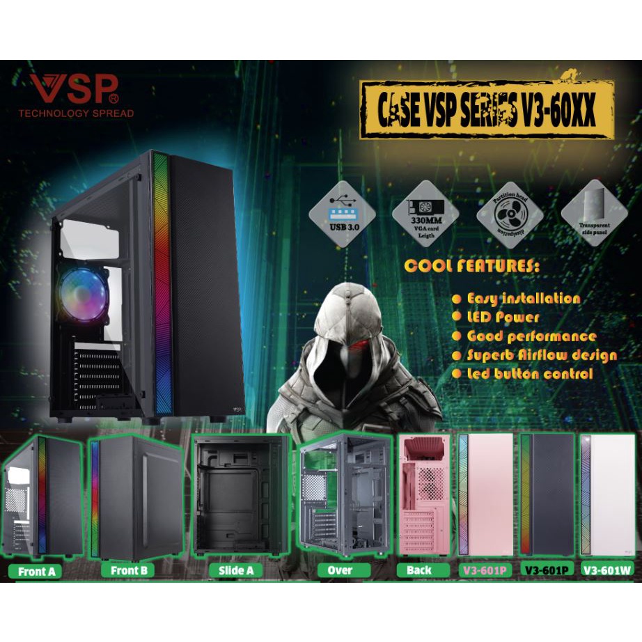 Vỏ Case VSP V3601 BLACK