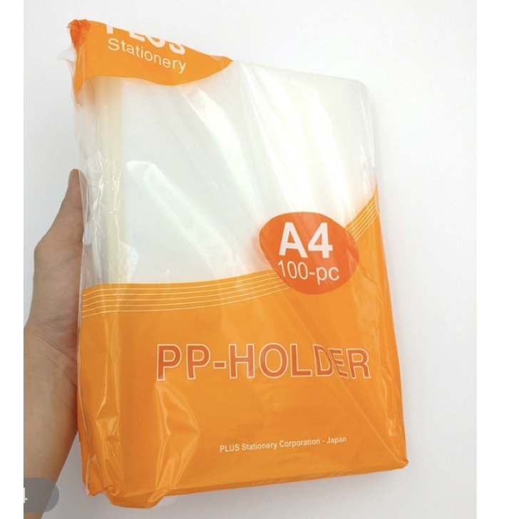 Túi đựng tài liệu - bìa lá văn phòng phẩm trong suốt A4 hàng chính hãng nhật bản dùng lưu trữ hồ sơ cho