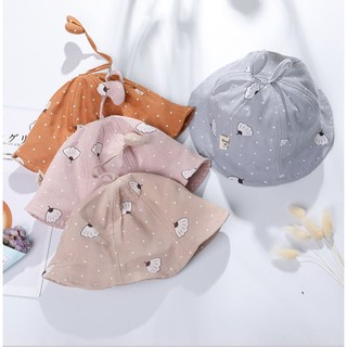 Mũ cotton kiểu dáng dễ thương phong cách Hàn Quốc cho bé