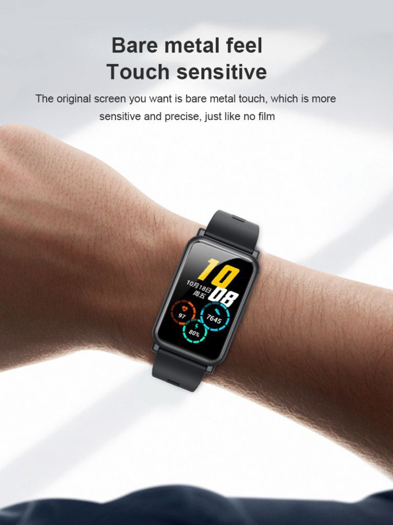 Kính Cường Lực Viền Cong 3d Bảo Vệ Màn Hình Đồng Hồ Huawei Watch Fit / Honor Watch Es Lotus1