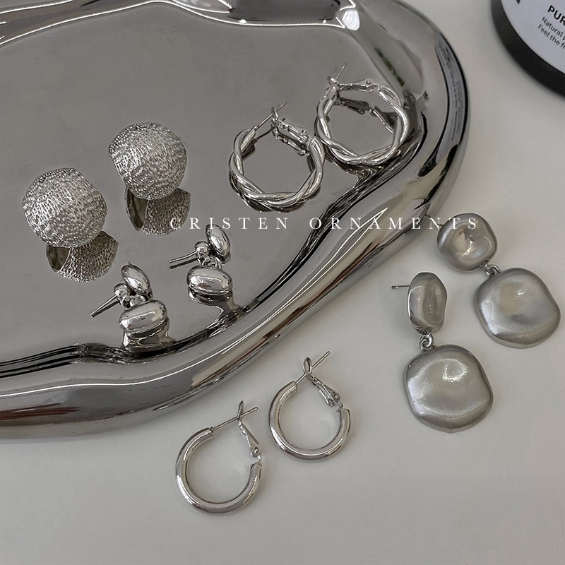 Bông Tai Mạ Bạc 925 Thiết Kế Ngọt Ngào Thời Trang Hàn Quốc