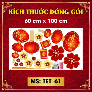 DECAL TRANG TRÍ TẾT 2021 COMBO SỐ 58
