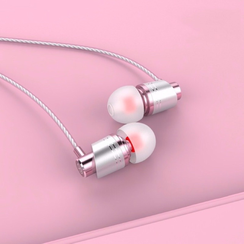 Tai Nghe Gaming kim loại bass mạnh Có Dây Nhét Tai Chơi Game Chống Ồn Có Mic In Ear Cho PC IPPlus và các dòng điện thoại