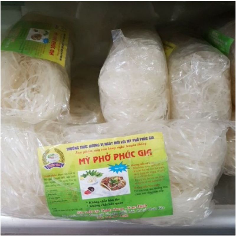 Mỳ Phở Phúc Gia, Bánh Đa Bắc 1 bịch có 6 vắt.dai ngon,tiện lợi.( túi 400g).