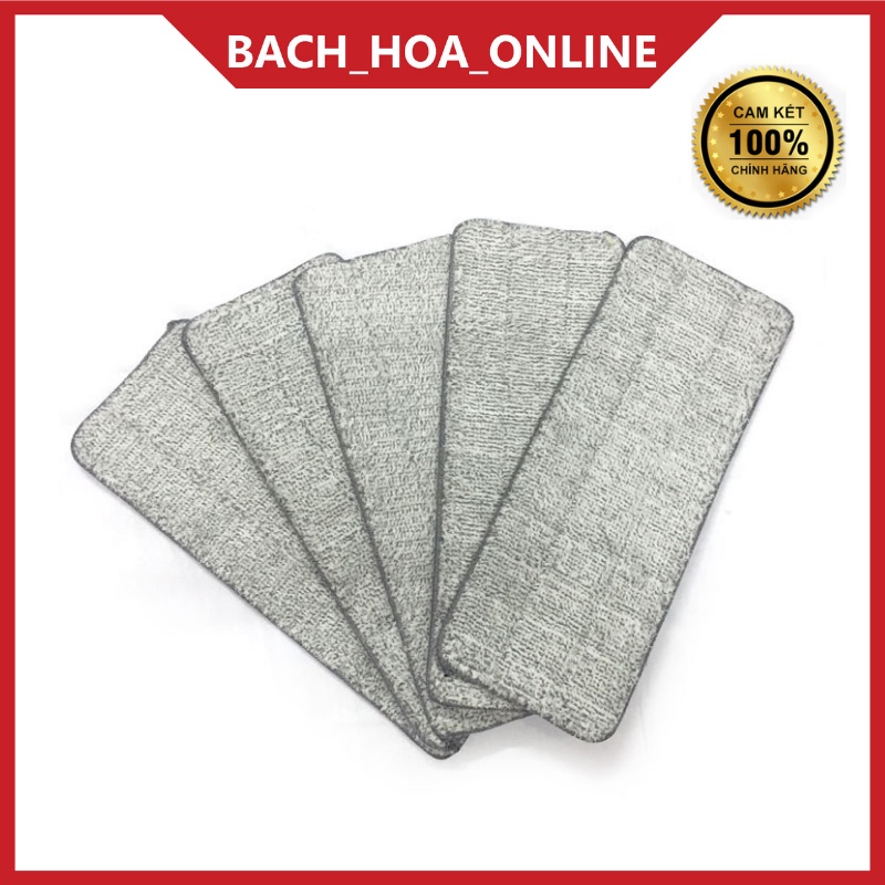 (HCM) COMBO 5 bông lau nhà dùng cho bộ lau nhà đa năng vắt siêu sạch vuông