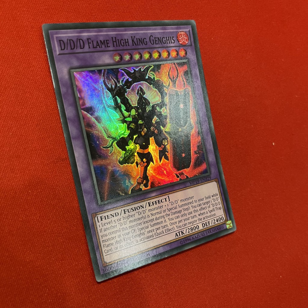 [EN-JP][Thẻ Bài Yugioh Chính Hãng] D/D/D Flame High King Genghis