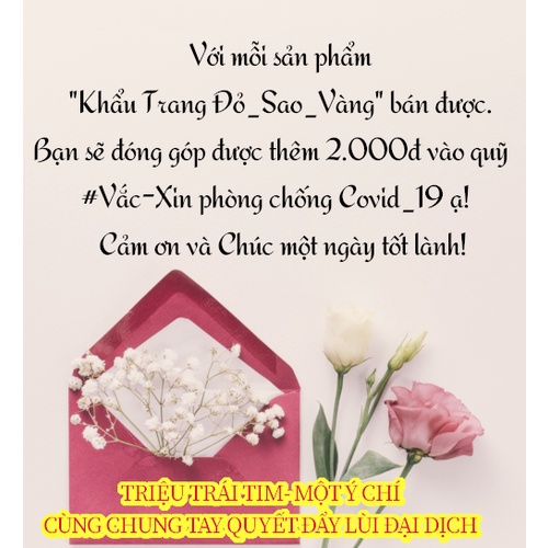 KHẨU TRANG MÀU ĐỎ SAO VÀNG | BigBuy360 - bigbuy360.vn