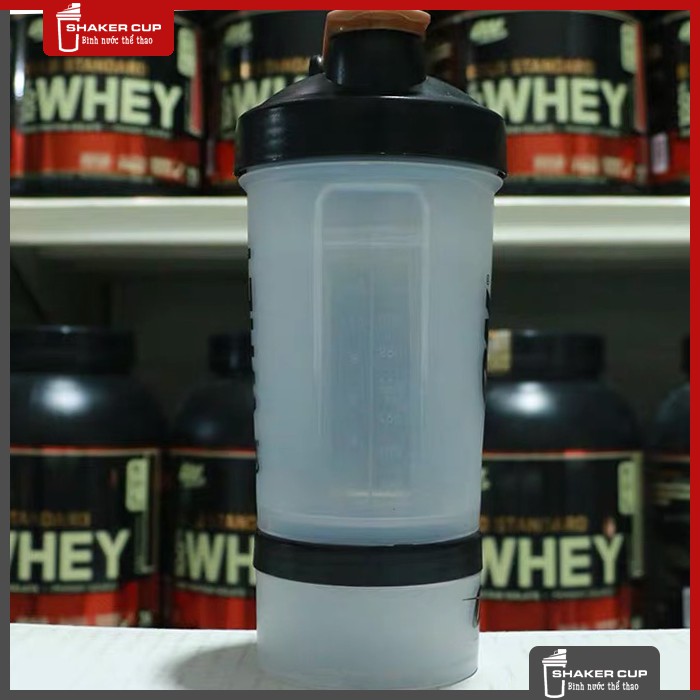 Bình nước shake bottle ON Gold Standard 3 tầng