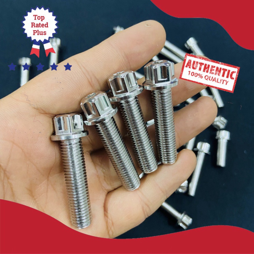 [HCM XẢ KHO MÙA DỊCH] ỐC INOX SALAYA 10LY4 PHÂN BẮT CHÂN PHUỘC, 10LY25 PHÂN BẮT HEO DẦU XE YAMAHA