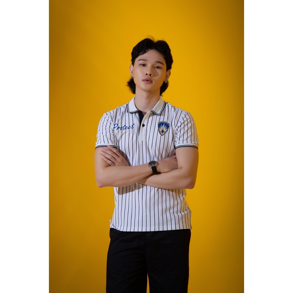 Áo Polo nam phối dọc GUARDIAN vải cá sấu Cotton, chuẩn form, thiết kế theo phong cách sang trọng lịch lãm AREMI APL0004 | BigBuy360 - bigbuy360.vn