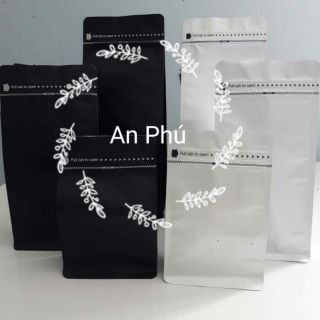 0.5kg Túi zip 8 cạnh xé pocket đựng cafe cà phê không van
