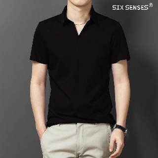 Áo thun nam có cổ mã  POLO CỔ V CHO NAM 6 MÀU - chất thun cá sấu cotton 100%