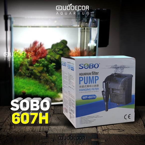 Lọc thác sobo WP 606H | WP 607H dùng cho hồ mini 35-50cm - lọc bể cá mini | lọc bể thuỷ sinh mini