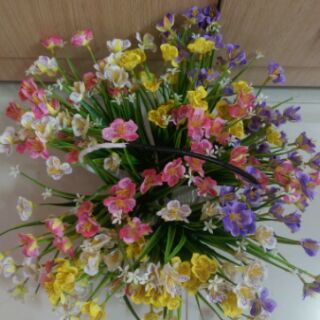 Chùm hoa cỏ ,hoa giả, hoa lụa ,hoa trang trí