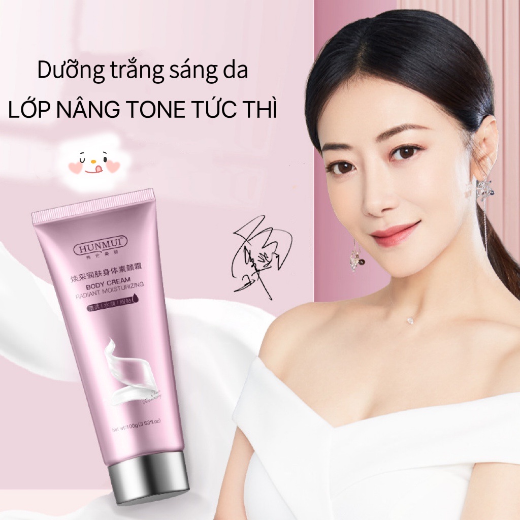 Kem Dưỡng Trắng Da Nâng Tông HUNMUI Body Cream