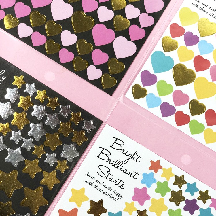 Sticker họa tiết sắc màu dán trang trí sổ tay (SN04)