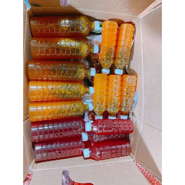 Combo 10 chai nước cốt chanh dây nguyên chất cho khách