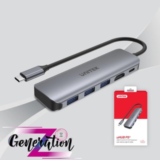 CÁP CHUYỂN USB TYPE-C RA 3 USB 3.0 + HDMI + PD UNITEK H1107E