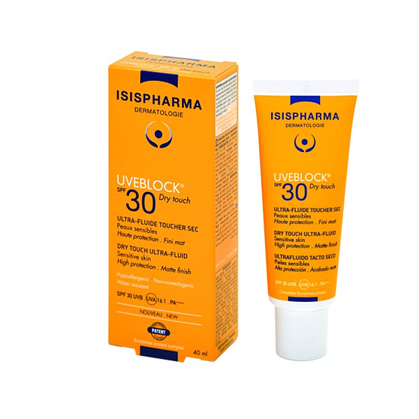 Kem chống nắng dành cho da dầu Uveblock 30 Clean Derm Dry Touch ISIS PHARMA