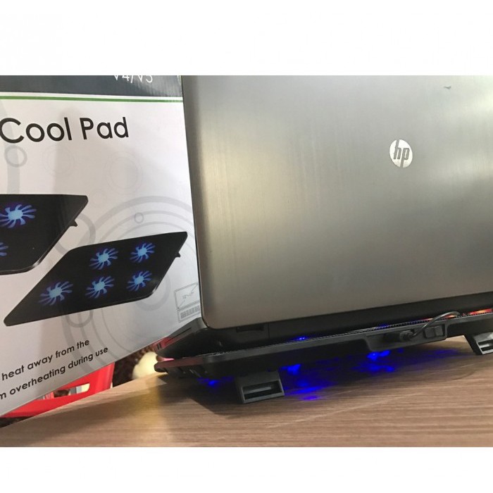 Đế tản nhiệt laptop CoolPad V4/V5 4 fan [Chính hãng BH 1 đổi 1]