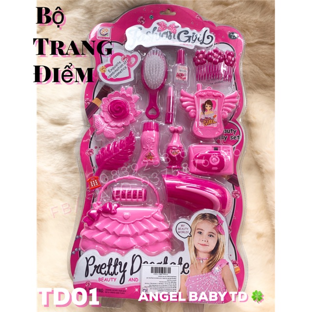 Bộ TRANG ĐIỂM cho bé Gái