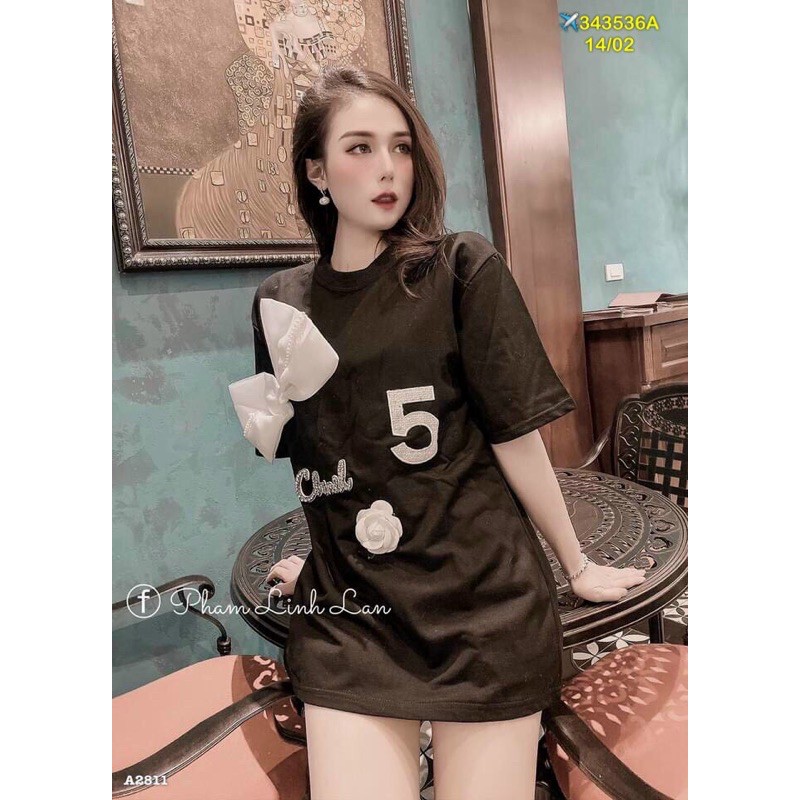 [Mã FAMAYWA giảm 10K đơn 50K] ÁO PHÔNG NƠ ĐẠI CÀI HOA TRÀ CN | BigBuy360 - bigbuy360.vn