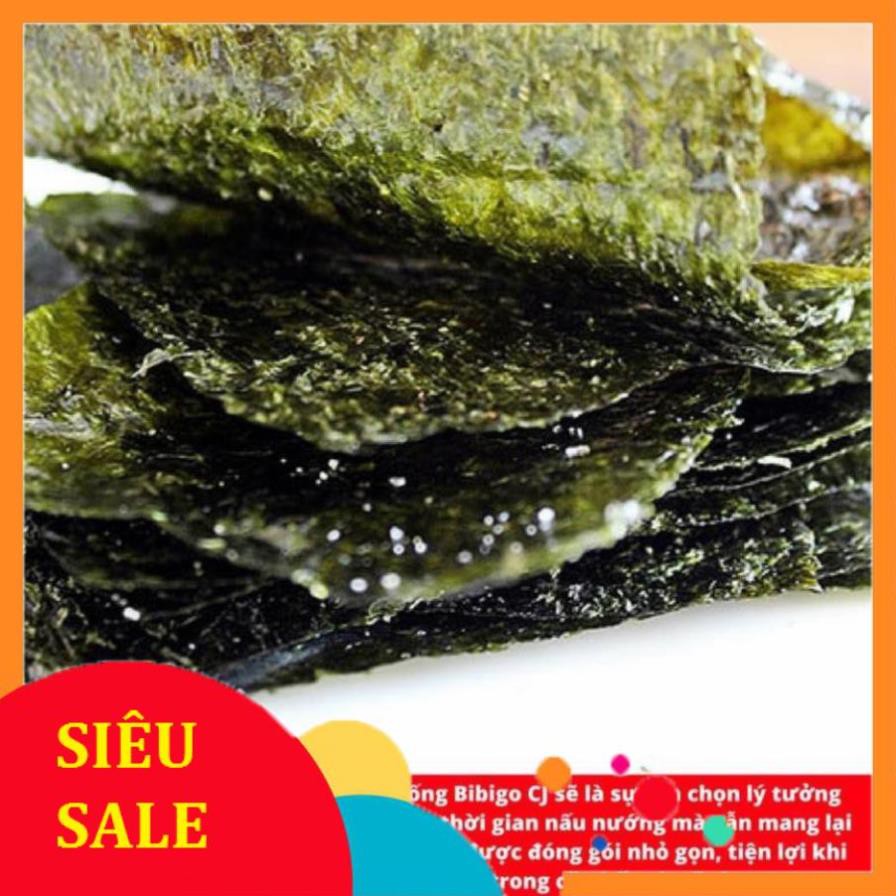 hàng sẵn ( LỐC 3 GÓI ) RONG BIỂN ĂN LIỀN VỊ WASABI BIBIGO GÓI 5G hot