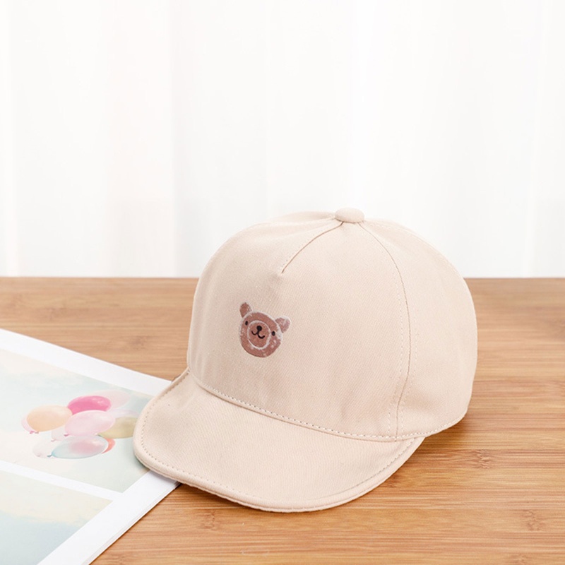 Mũ Lưỡi Trai Cotton Mềm Mại In Họa Tiết Gấu Đáng Yêu Thời Trang Xuân Hè Cho Bé Trai Và Gái