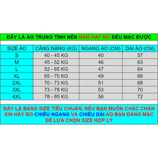 Áo phông cổ tròn nam nữ
