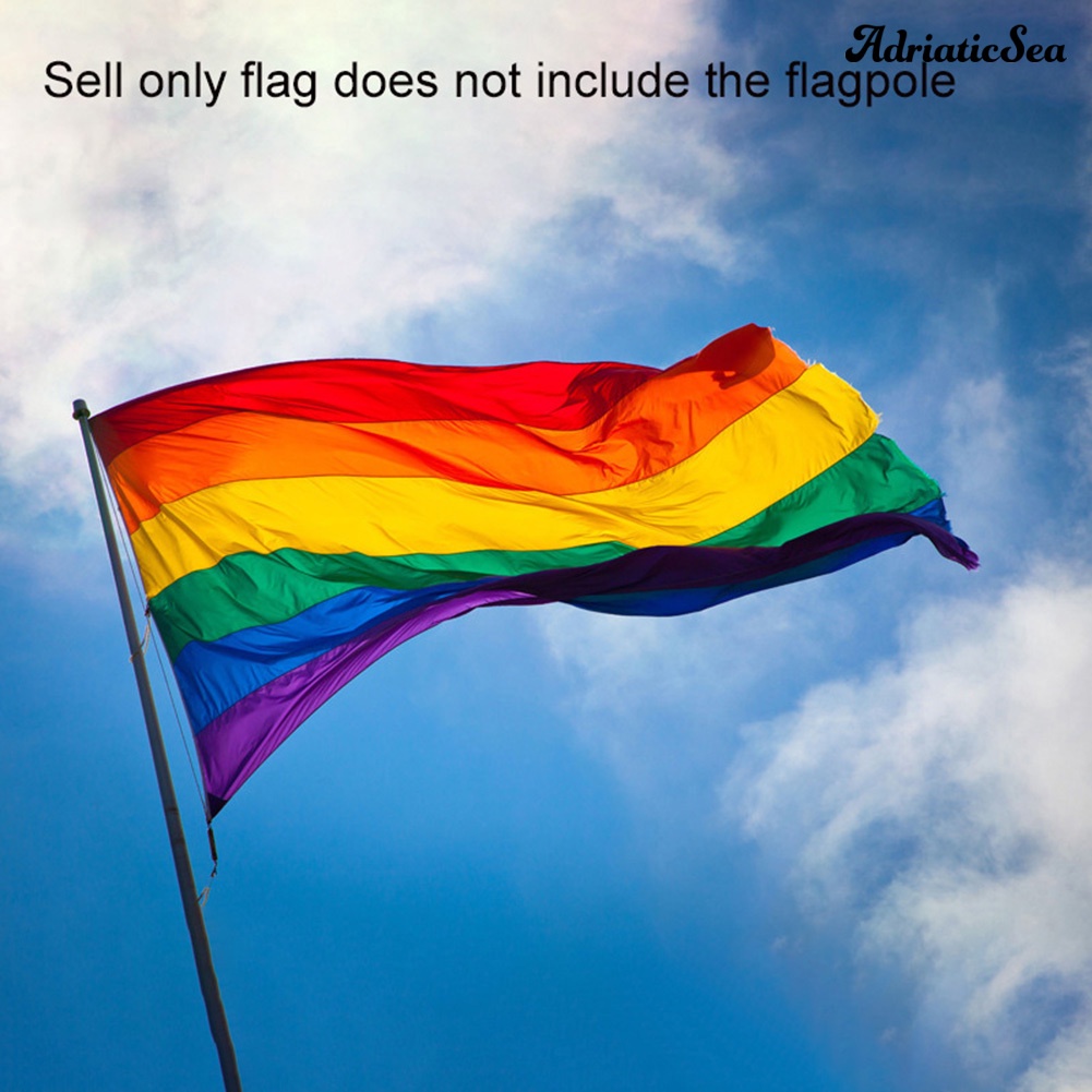 Lá cờ LGBT màu cầu vồng 60x90cm chất lượng cao